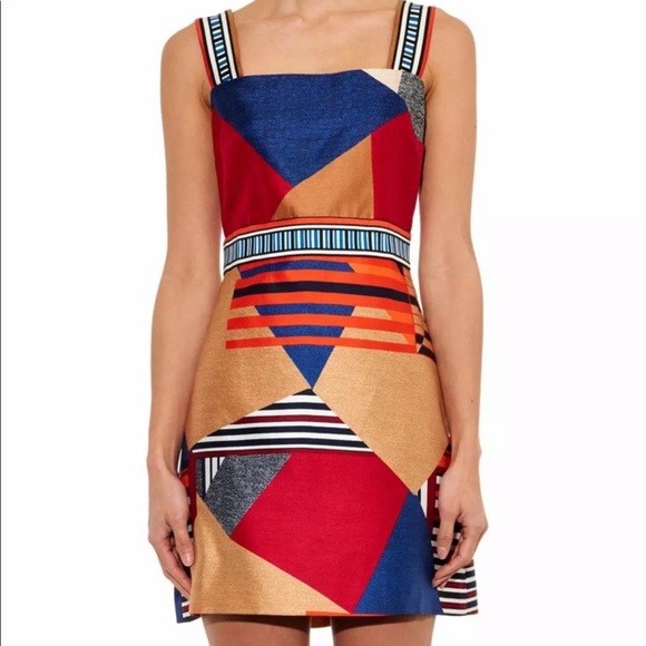 DVF JAKARTA SILK DRESS SIZE 8 - Picture 7 of 12